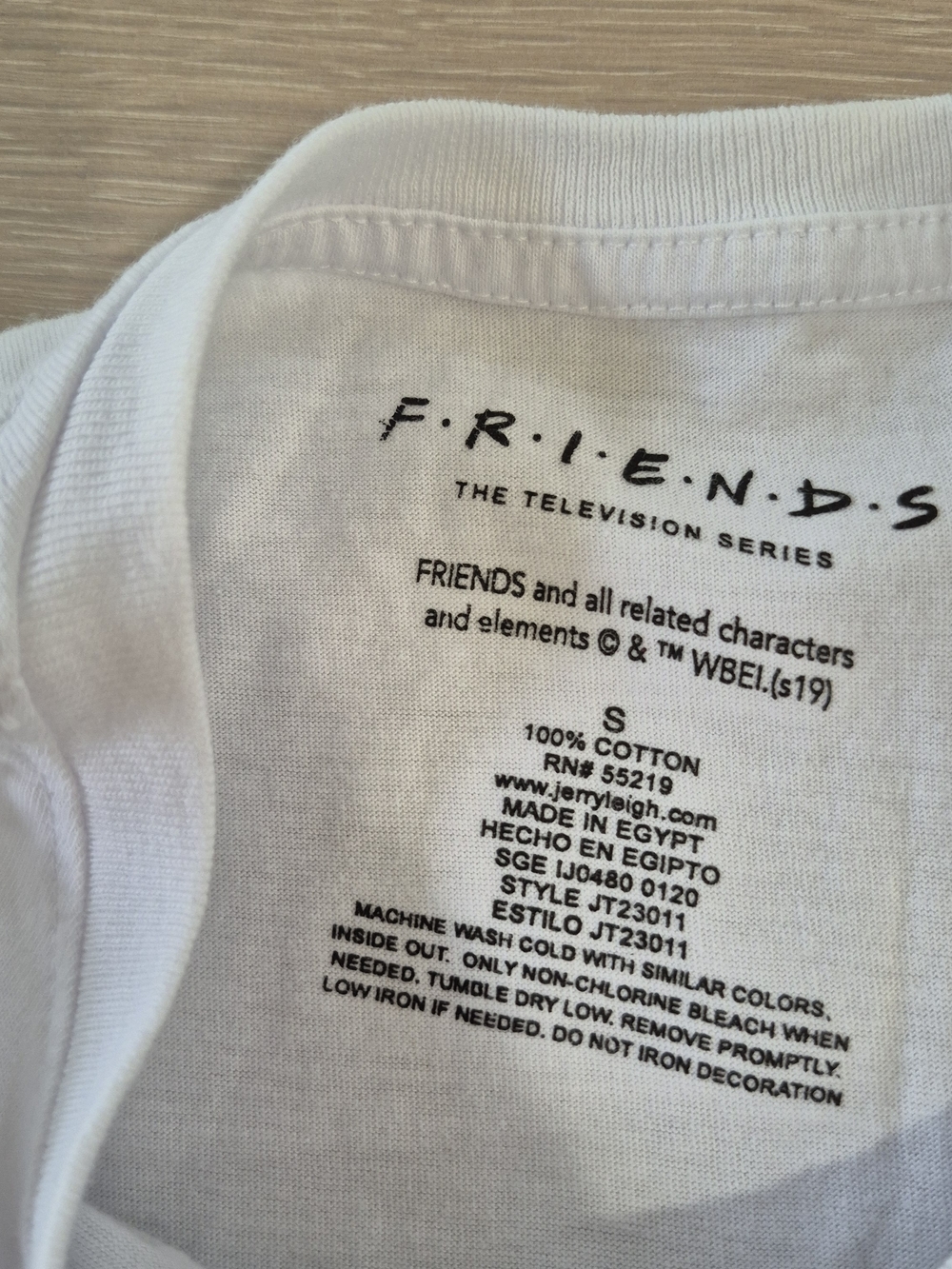 White Graphic Crewneck T-Shirt - TV Cast Yearbook Motif - Picture 6 of 8
